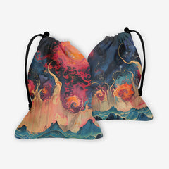 Fiery Planet Dice Bag