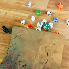 Flower Bird Dice Bag