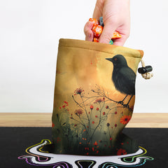 Flower Bird Dice Bag