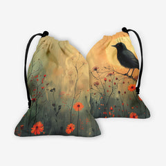 Flower Bird Dice Bag