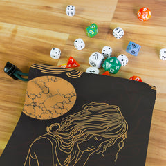 Golden Retrospective Dice Bag