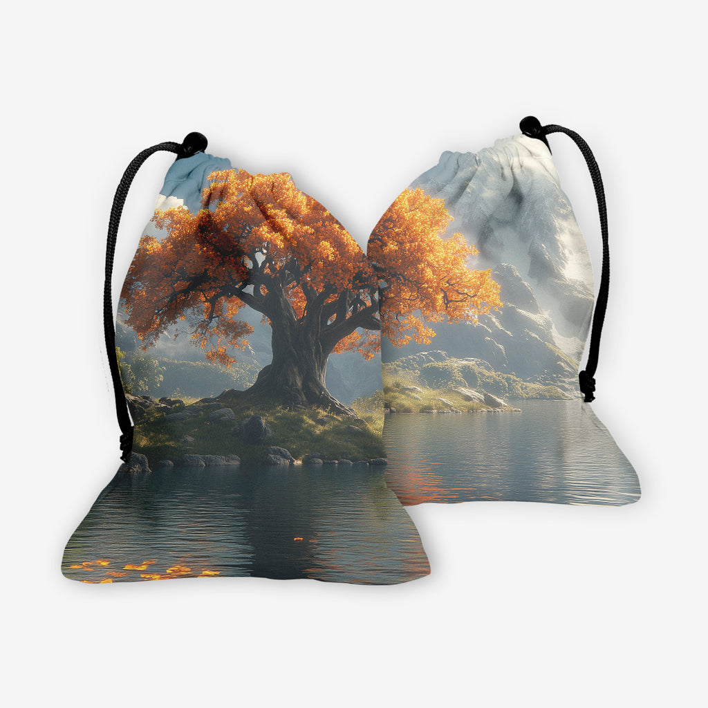 Golden Tree Dice Bag