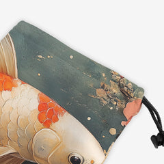 Japanese Carp And Flowers Dice Bag