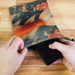 Japanese Carp And Flowers Dice Bag