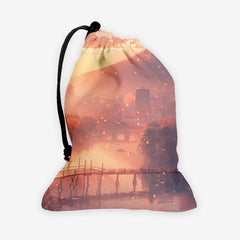 Peaceful Spring Village Dice Bag