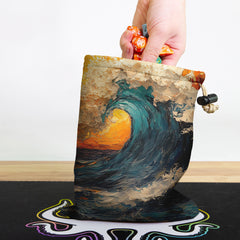 Wavy Sunset Dice Bag