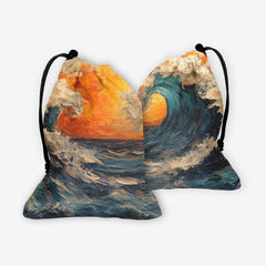 Wavy Sunset Dice Bag