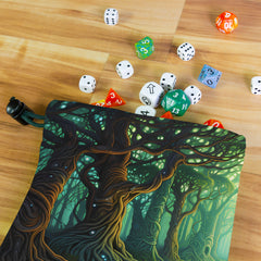 Enchanted Green Forest Dice Bag