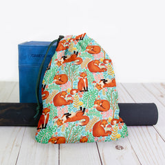 Little Foxes in a Fantasy Forest Dice Bag