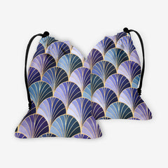 Ocean Inspired Art Deco Scales Dice Bag
