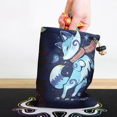 Autumn And Snow Fox Dice Bag