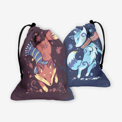 Autumn And Snow Fox Dice Bag