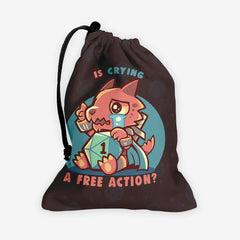 Crying Is A Free Action Dice Bag