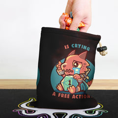 Crying Is A Free Action Dice Bag