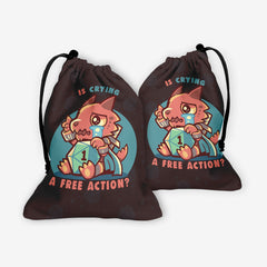 Crying Is A Free Action Dice Bag