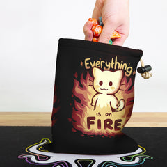Everything Is On Fire Dice Bag
