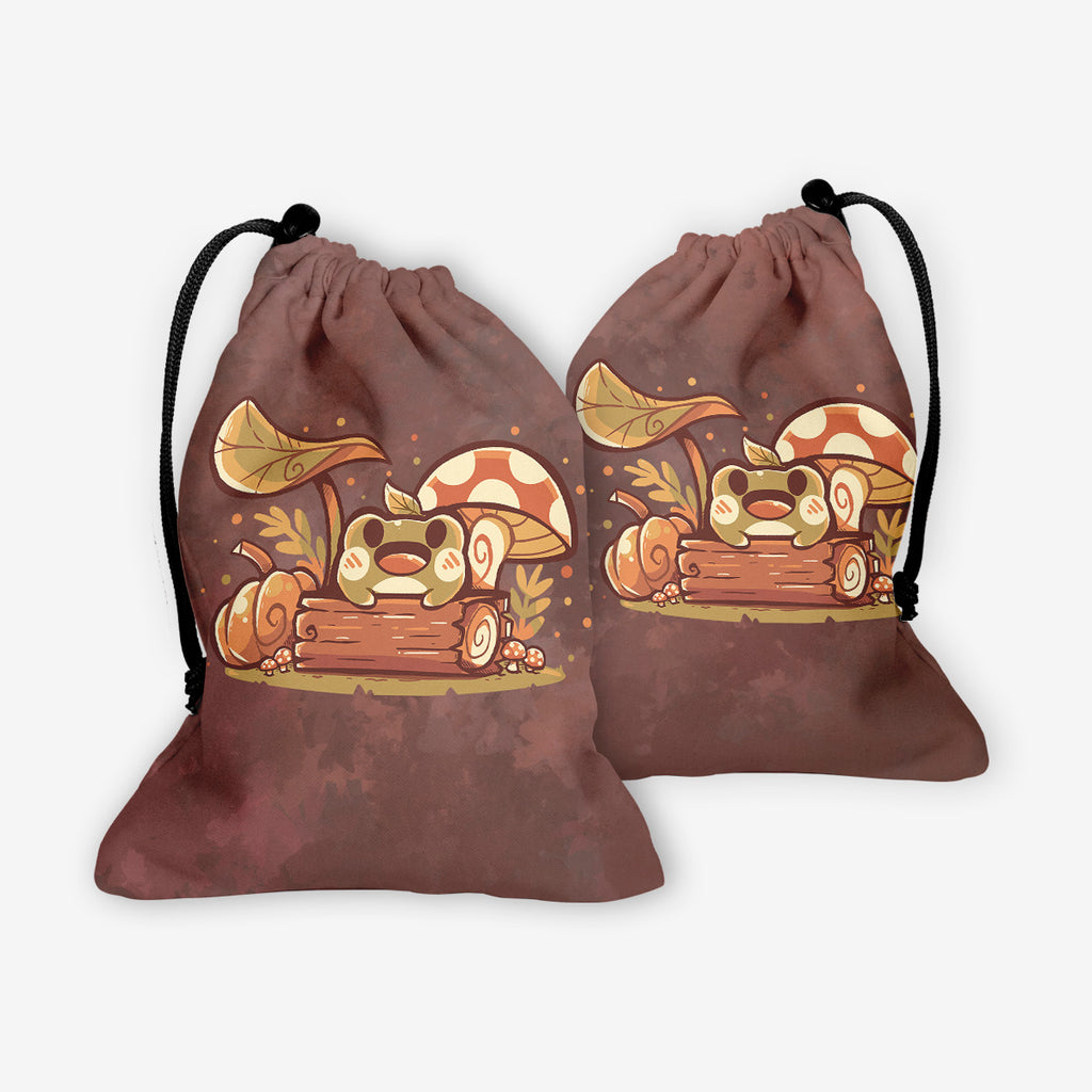 Fall Frog Dice Bag