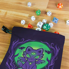 Moonlit Cat Dice Bag