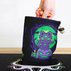 Moonlit Cat Dice Bag