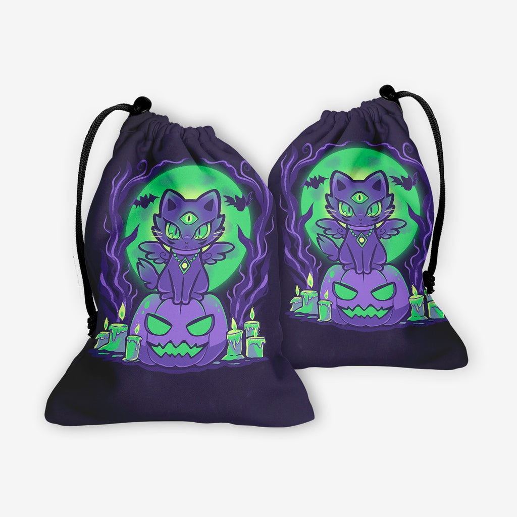 Moonlit Cat Dice Bag