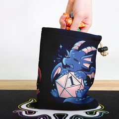 Red And Blue Dragons Dice Bag