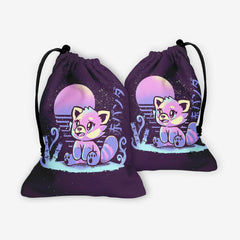 Retrowave Pastel Red Panda Dice Bag