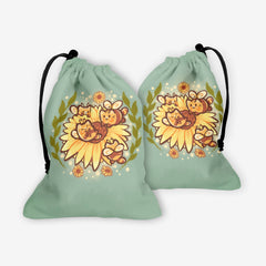 Sunflower Cat Bees Dice Bag