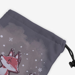 Winter Snow Fox Dice Bag