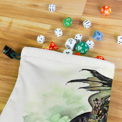 Young Black Dragon Dice Bag