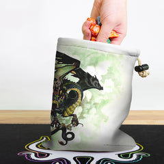 Young Black Dragon Dice Bag