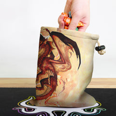 Young Red Dragon Dice Bag