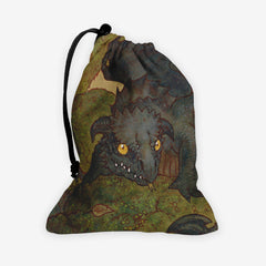 Black Wyrmling Dragon Dice Bag