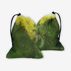 Green Wyrmling Dragon Dice Bag