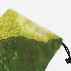 Green Wyrmling Dragon Dice Bag