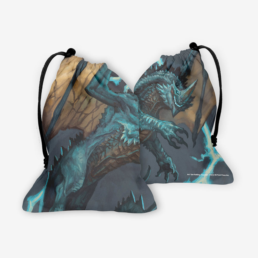 Ancient Blue Dragon Dice Bag