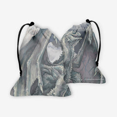 Ancient White Dragon Dice Bag
