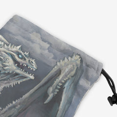 Ancient White Dragon Dice Bag
