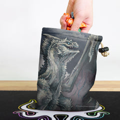 Ancient White Dragon Dice Bag