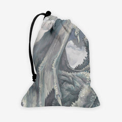 Ancient White Dragon Dice Bag