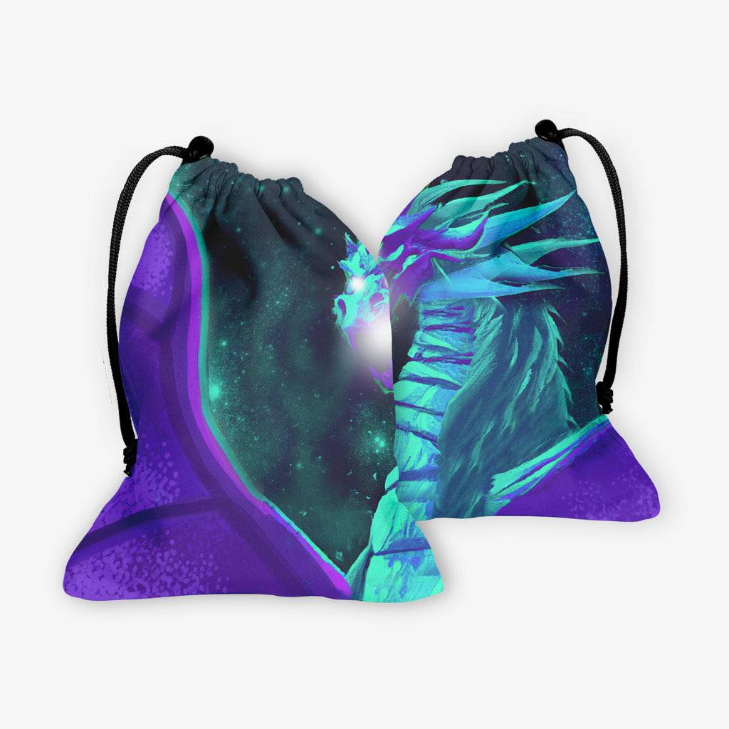 Synthwave Space Dragon Dice Bag