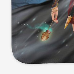 Winter Princess and Wolf Mousepad