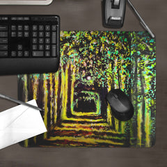 Yellow Maze Mousepad