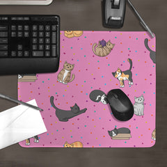 Spotty Cat Pattern Mousepad