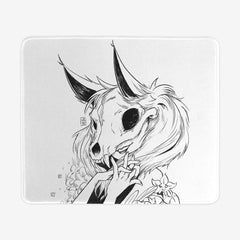 Fox Skull Girl Mousepad