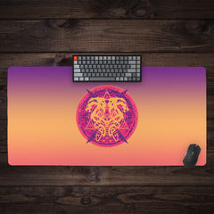 Twin Dragons Tattoo Extended Mousepad