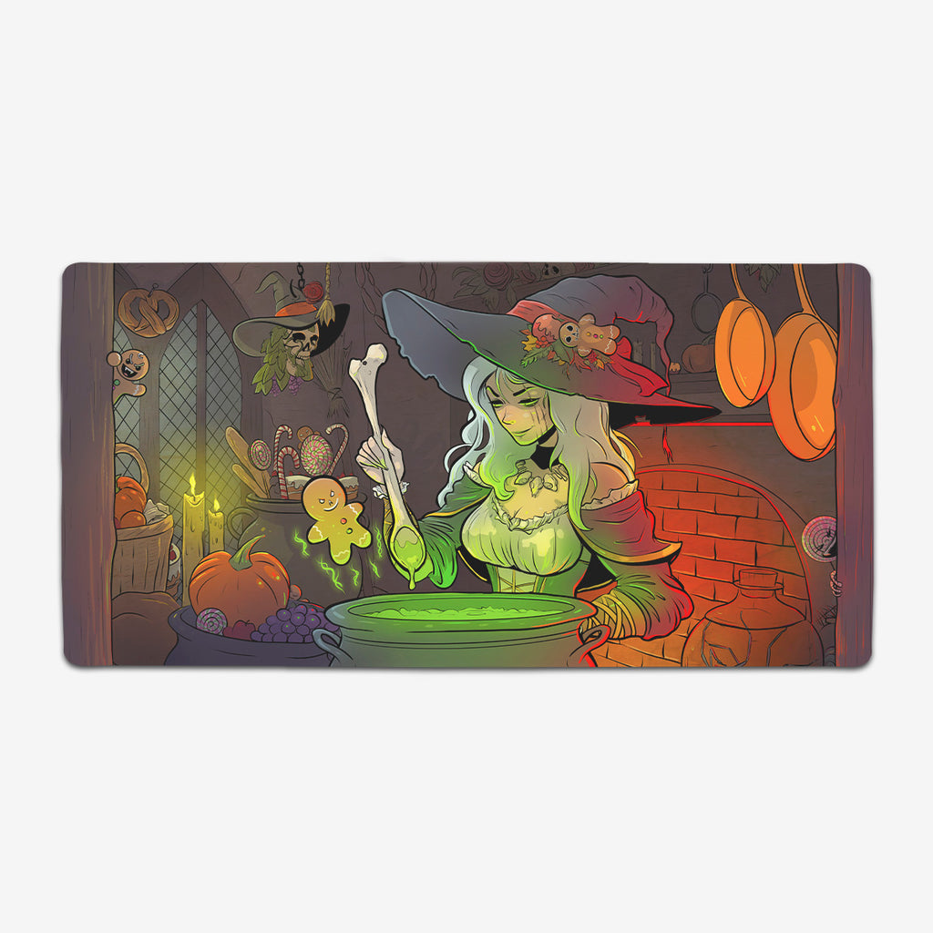 Gingerbread Witch Extended Mousepad