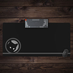 Lucky Black Cat Extended Mousepad