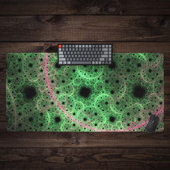 Purple Circles Extended Mousepad