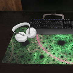 Purple Circles Extended Mousepad