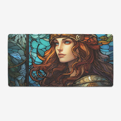 Athena Stained Glass Extended Mousepad
